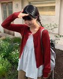 Wito Color Round Crop Cardigan