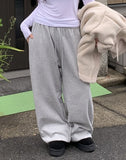 Hump Brushed Wide Jogger Pants