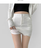 Tight Banding H-line Cotton Skirt Pants
