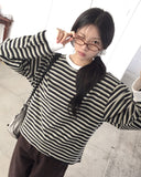 Kiba Stripe Overfit Long Sleeve T-shirt