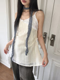 Neuron String Lace Color Matching Layered Mini One Piece