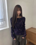 Bohin Flower Frill Slim T-shirt