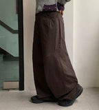 [unisex] Kelper Embroidered Cotton Balloon Wide Pants