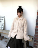 Abin Fur Fluffy Midi Coat