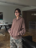 Belina pigment semi-crop hoodie