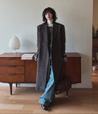 Grevy Herringbone Wool Coat