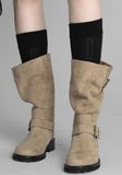 Rook Suede Belted Boots