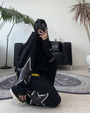 Rubid Crack Star Hood Zip-Up