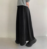 Cutle Corduroy Banding Long Skirt