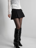 Hidden Cotton Pleats Skirt