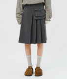 (W) Meta Pleats Skirt