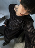 Muntz Grunge Mesh Printed Knit