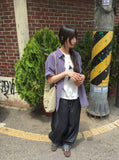 Silin Cut Balloon Wide Denim Pants