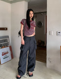 Hover Crack Pigment Big Pocket Cargo Pants