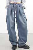 Melun Denim Shirring Pants