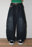 TWIN POCKET WIDE DENIM