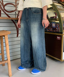 Rosinta Summer Wash Denim Wide Pants