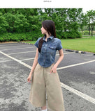 Summer Cool Short Sleeve Denim Slim Jacket