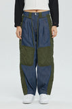 QUILTED DENIM PANTS