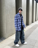 knick pintuck denim pants