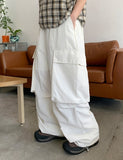 [unisex] Domo nylon string banding parachute cargo pants