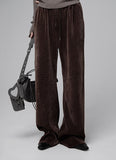 Corduroy embossed pants