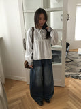 Gizeh Frill Ribbon Blouse