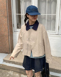Henda Color Matching Collar Jacket