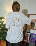 BUNNY CAT Embroidery Short Sleeve Tee