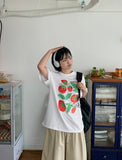 Ogen Tomato Printing Over Short Sleeve Tee