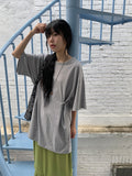 Nikb Overfit Two-Way Button Box Short Sleeve Tee