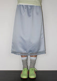 LILY SATIN MIDI SKIRT