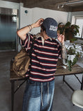 Kiyoshi Stripe Rugby Short Sleeve T-Shirt