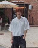 Someday Open Collar Short Sleeve Shirt