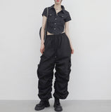 Retif String Shirring Wide Pants