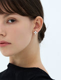 Essence Silver (W) Moissanite Bain Earrings M