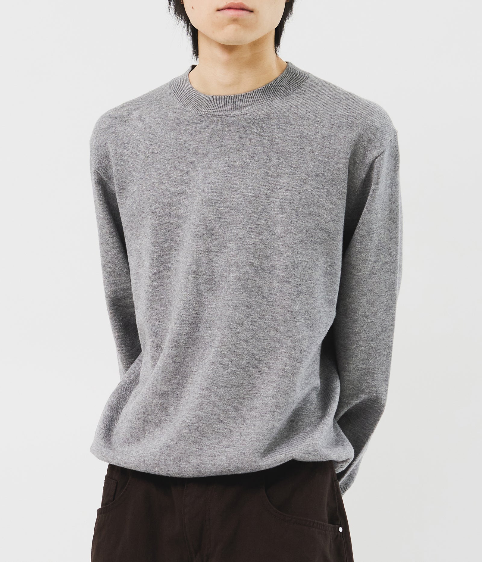 【HI FI FNK】Essential Round Knit HI FI FNK(ハイファイファンク) - エッセンシャルラウンドニット