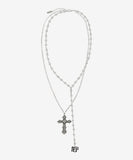 Phantom Cross Layered Necklace