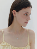 Essence (W) Pudding Heart Pave Earrings