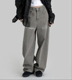 Fishbone Ash Wide Denim