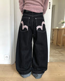 Theron Rolled-up Raw Wide Denim Pants