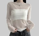 Habe Mesh See-Through T-Shirt