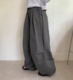 [unisex] Ruisha nylon banding string parachute jogger pants