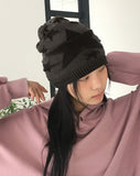 Corem star knit long beanie