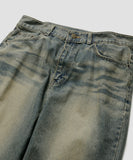 Wavelet Washed Denim Pants