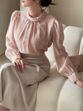 Ires Chiffon Shirring Blouse