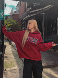 New York Embroidered Overfit Hoodie