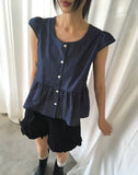 Siwa Dot Frill Blouse
