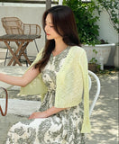 Rant V-neck Summer Knit Short Cardigan