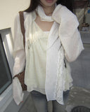 Juron Rose See-through Lace Scarf